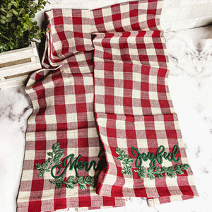 Holiday Charcuterie & Tartan Towel Set