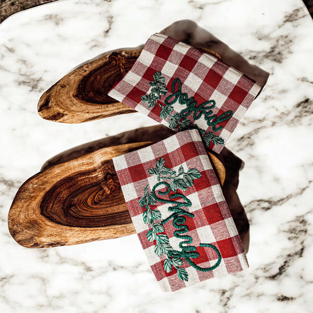 Holiday Charcuterie & Tartan Towel Set