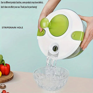 Salad Spinner & Vegetable Dryer - Manual, Non- Pp  For Restaurants Salad Grape cutter Potato masher Potato chips cutter Garlic